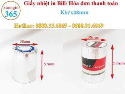 Giấy in hóa đơn nhiệt K57x38